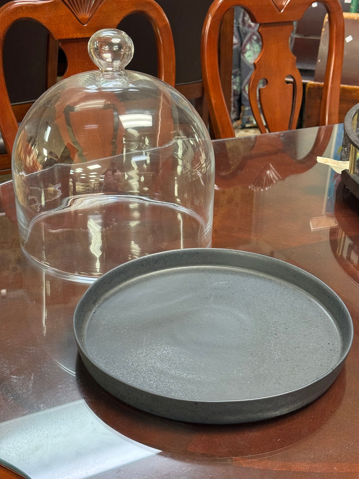 Crate & Barrel Cake Dome & Platter
