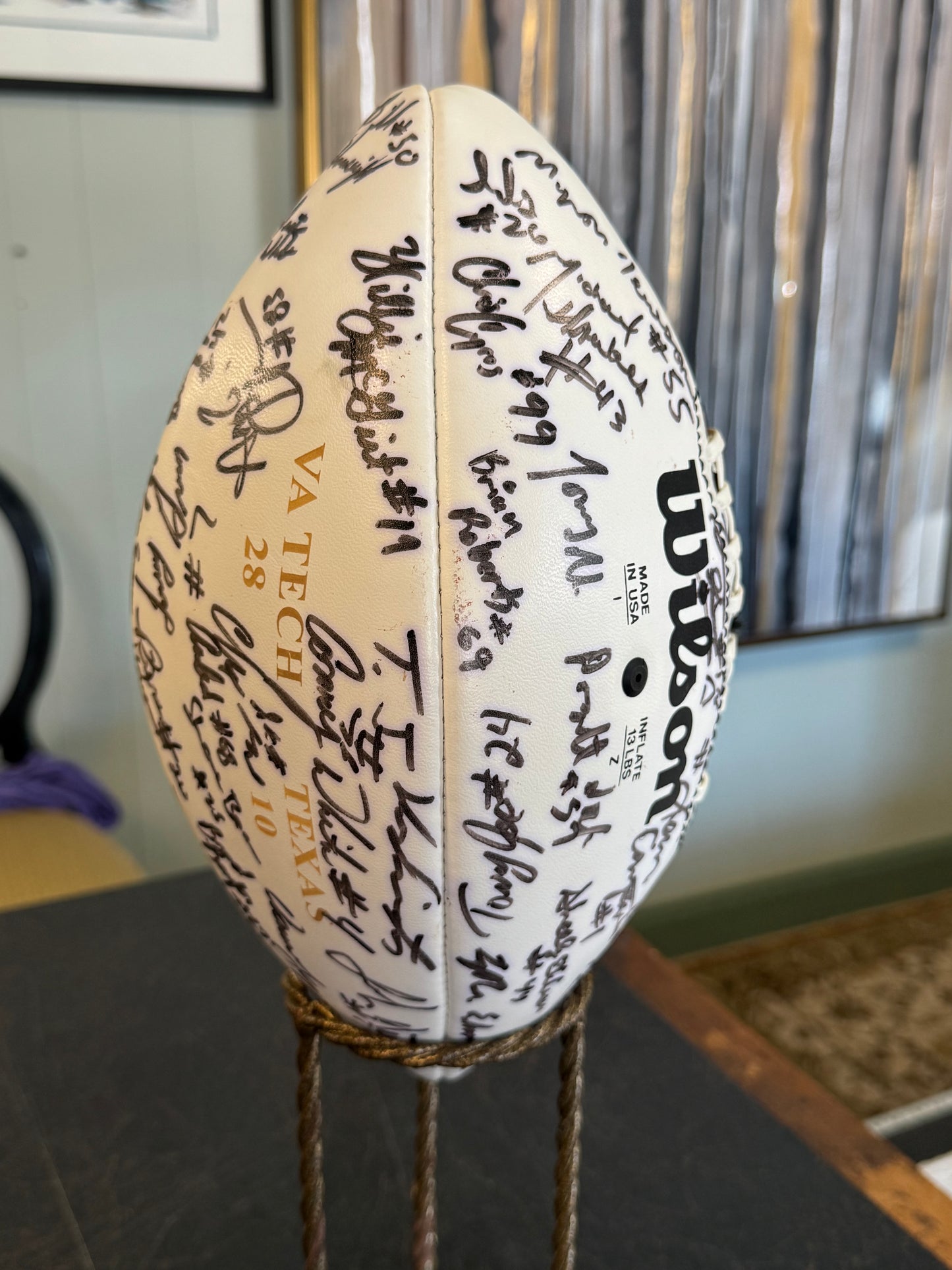 NOKIA 1995  Super Bowl Football Signed